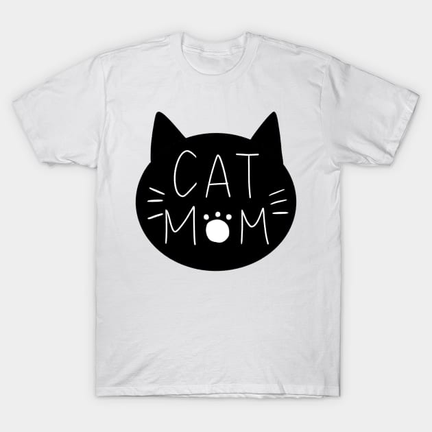 cat mom T-Shirt by ithacaplus